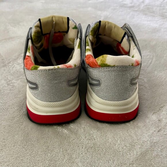 Gucci Interlocking G Logo Glitter Sneakers Size 39 - Picture 3 of 6